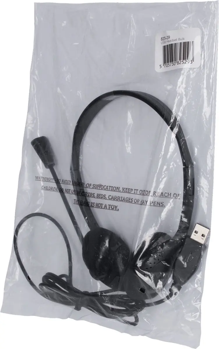 Sandberg 825-29 USB Headset - Over-Ear - Microsoft Teams - Zwart/Grijs