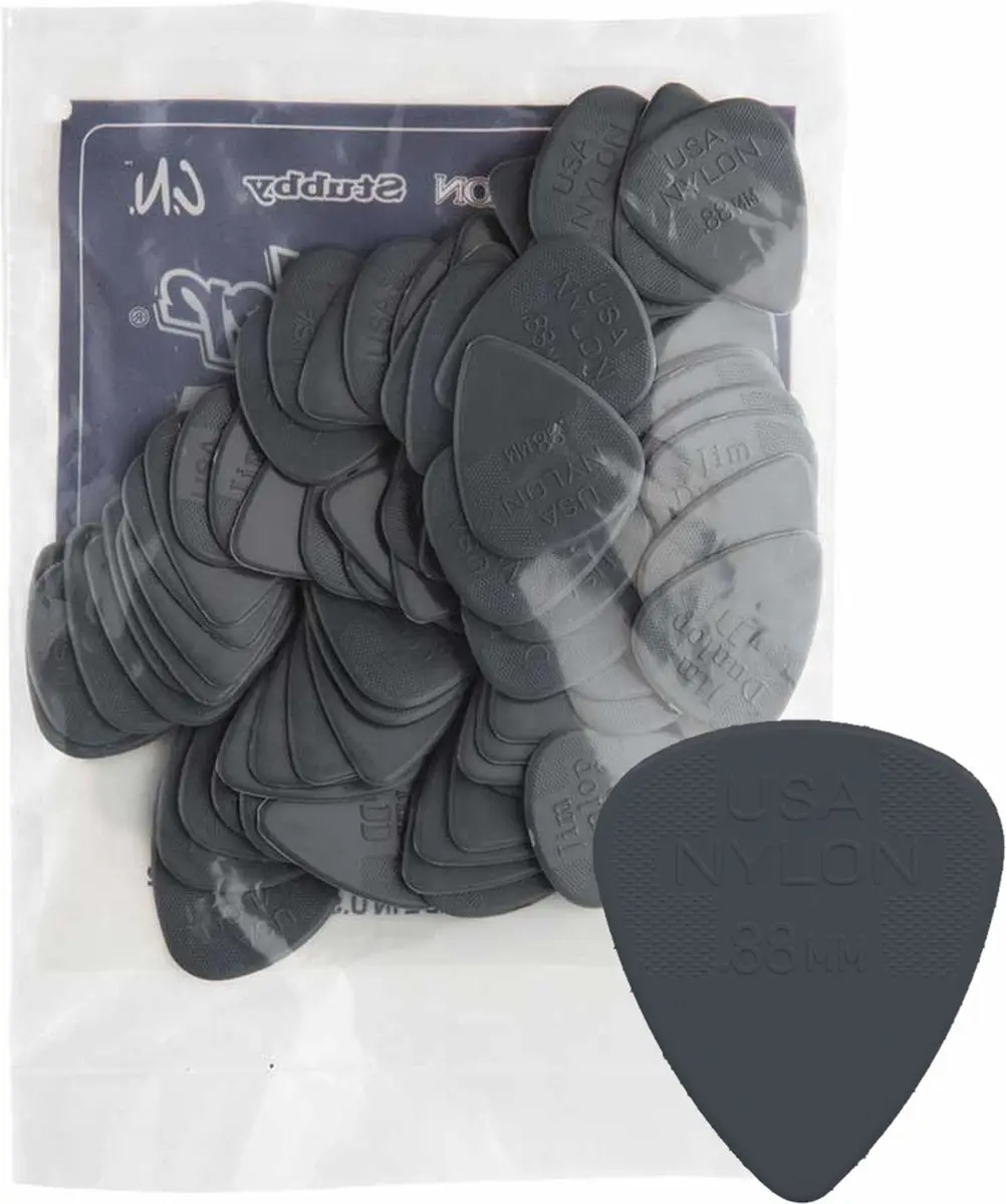Dunlop 44-R-88 Nylon Plectra 0.88mm