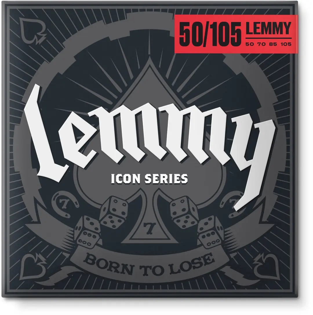 Dunlop Lemmy Signature Basgitaarsnaren Heavy 50-105 - Zilver
