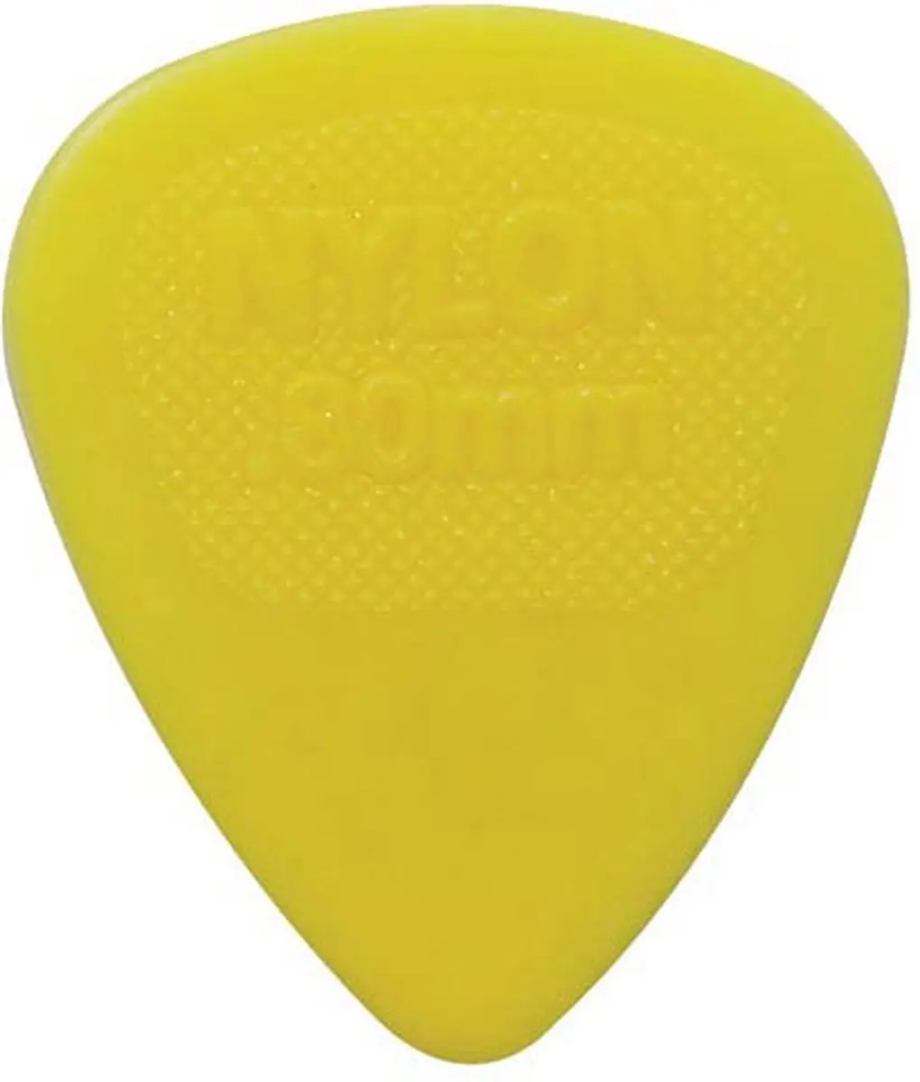 Dunlop Midi Nylon Plectra 0.80mm Geel