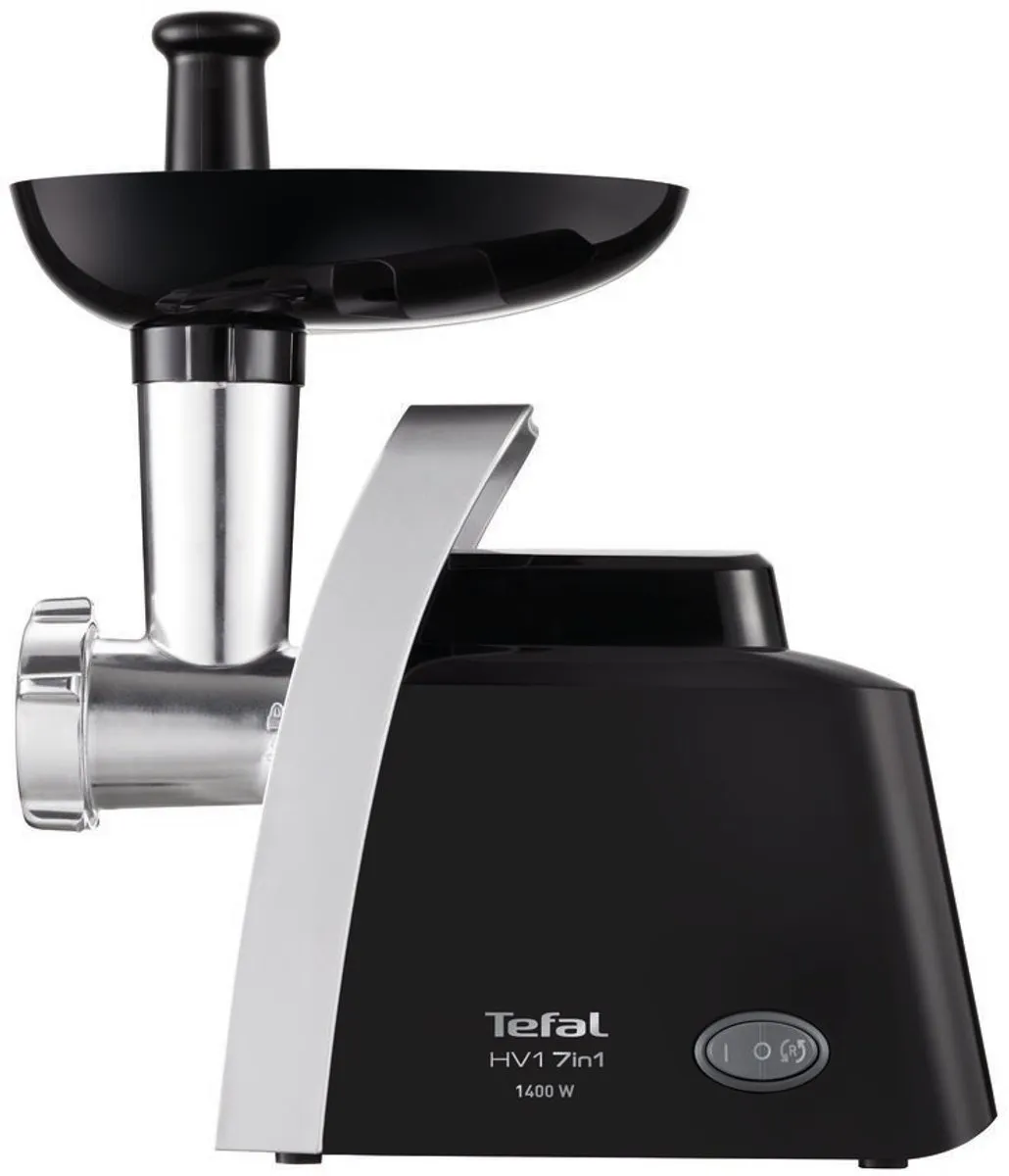 Tefal NE1098 Vleesmolen 1400W - 5 Platen & 2 Roosters - Zwart/Zilver