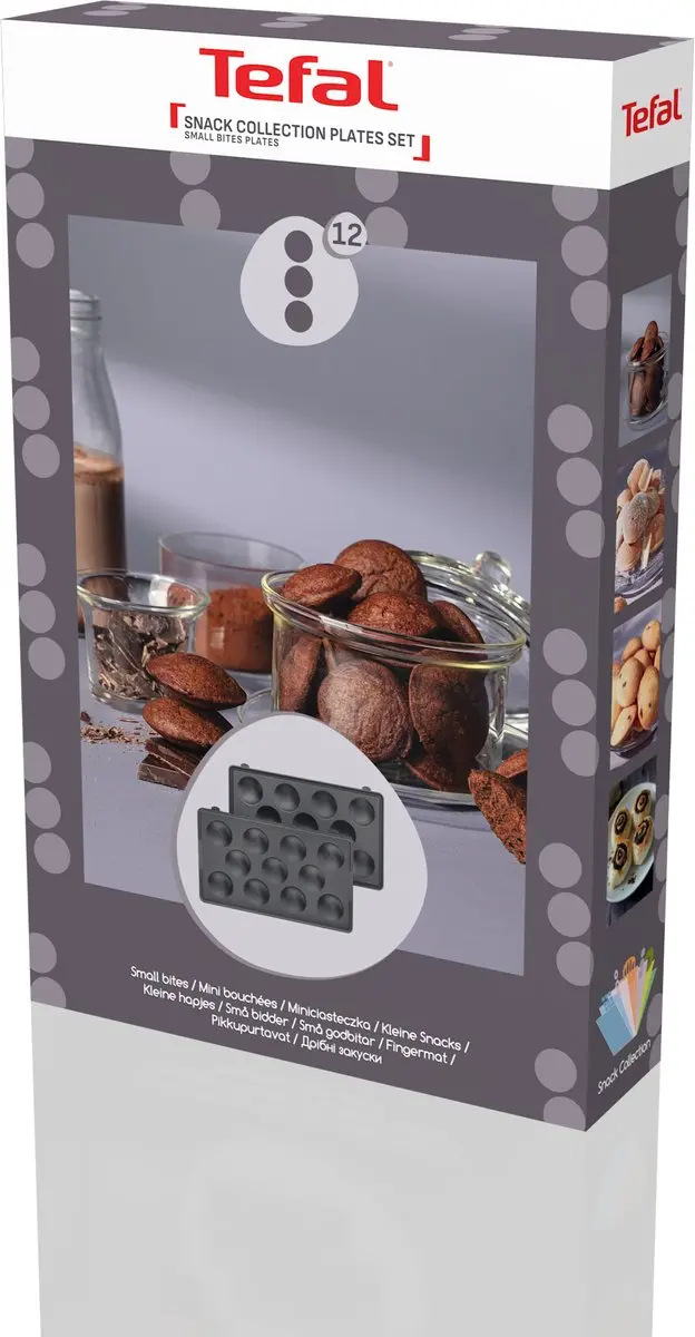 Tefal Snack Collection XA8112 Poffertjesplaten - 1 Platen - Zwart