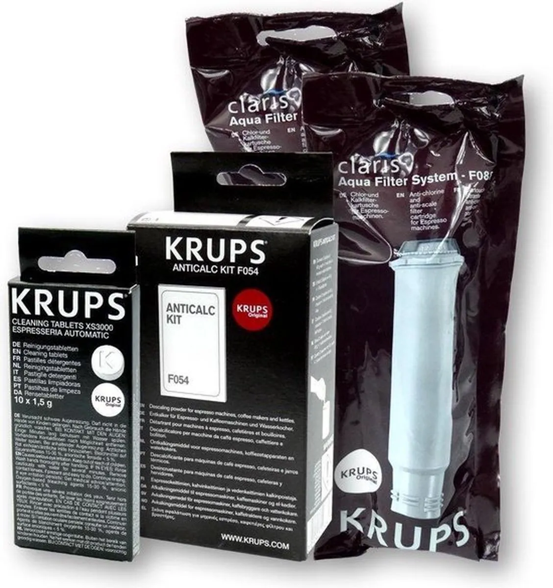 Krups Waterfilter & Ontkalker Set F088/F054/XS3000