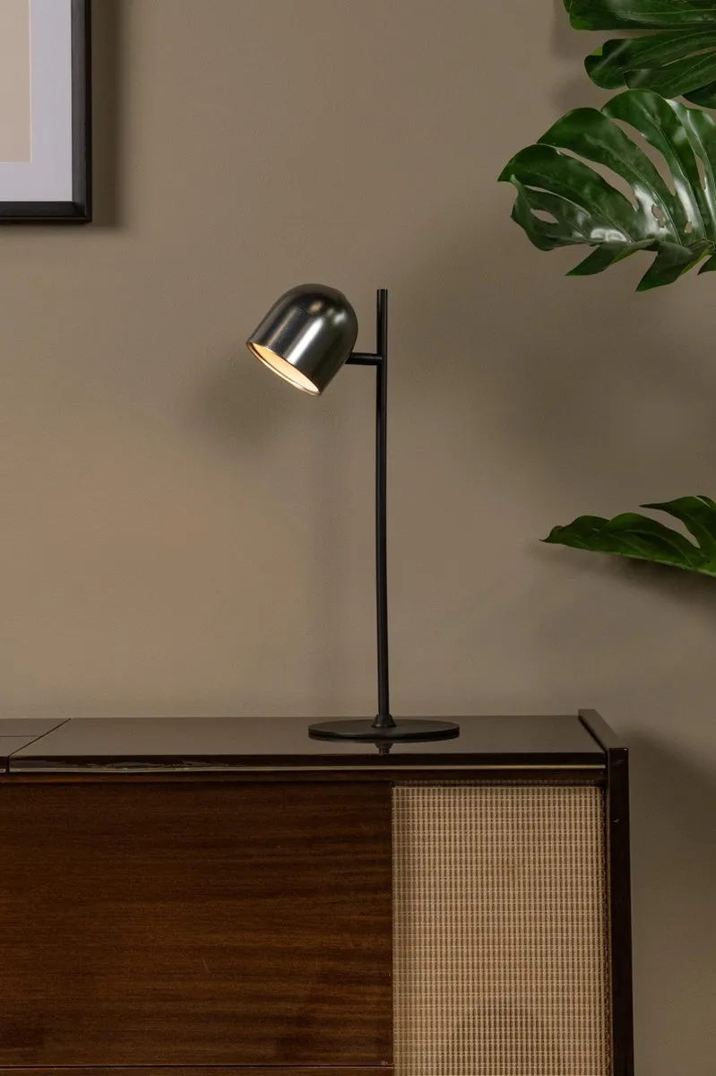 Lucide Skanska Rech Oplaadbare Bureaulamp 3W - Grijs ijzer