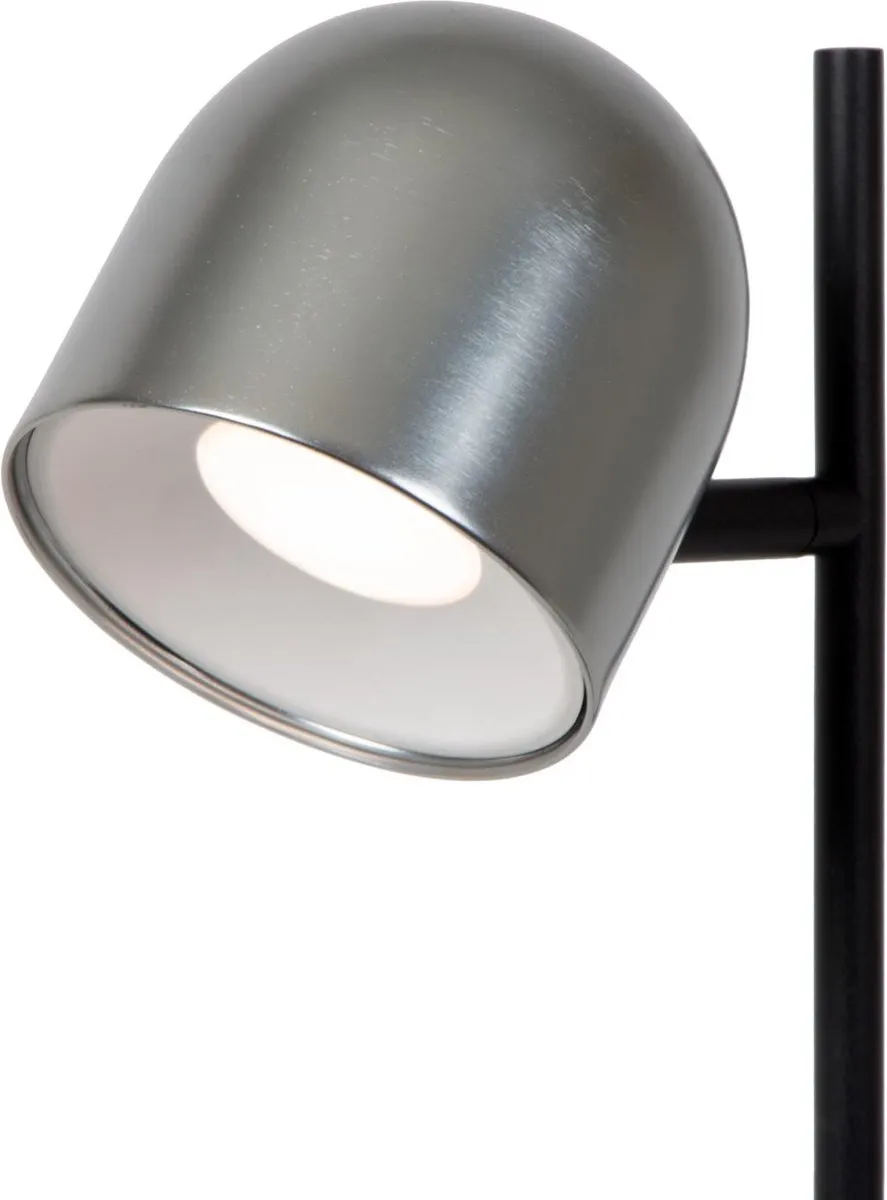 Lucide Skanska Rech Oplaadbare Bureaulamp 3W - Grijs ijzer