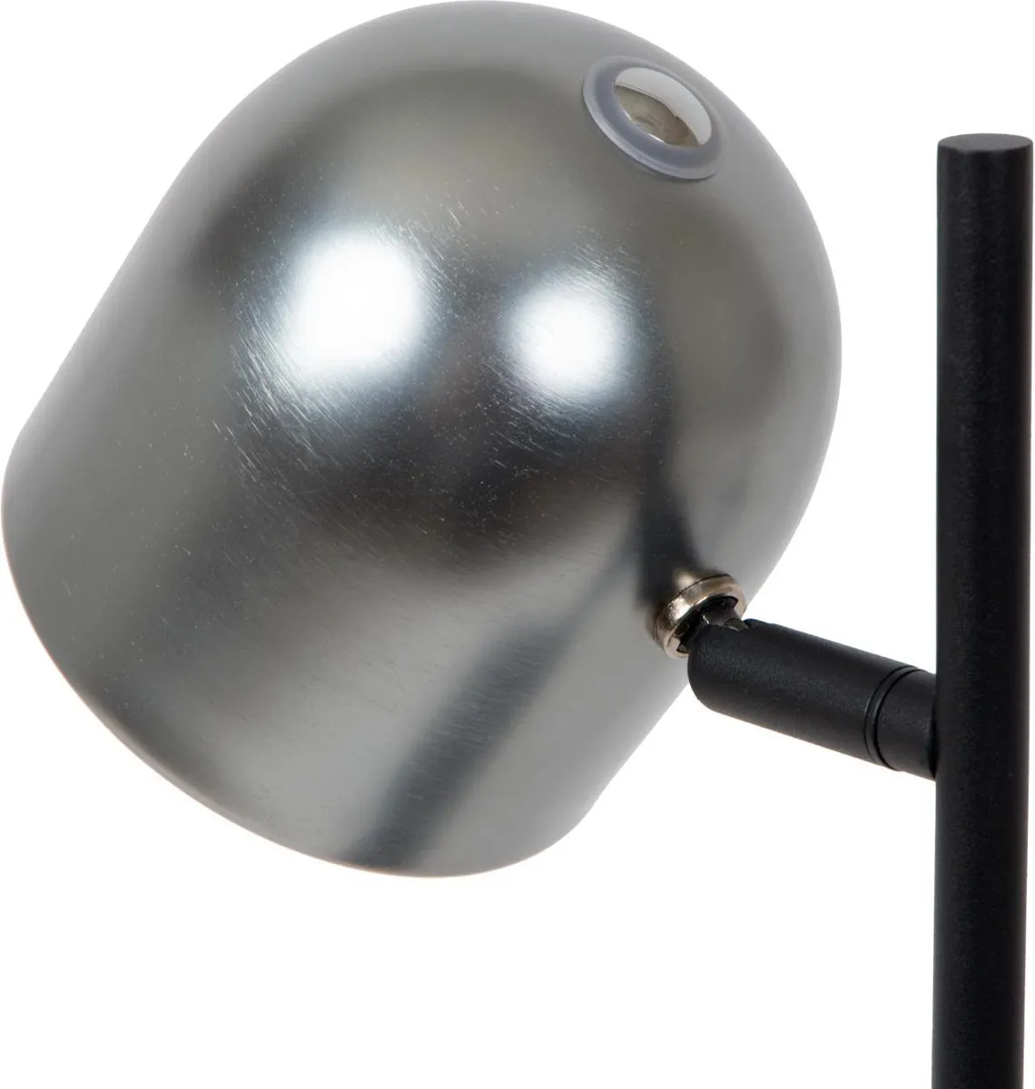 Lucide Skanska Rech Oplaadbare Bureaulamp 3W - Grijs ijzer