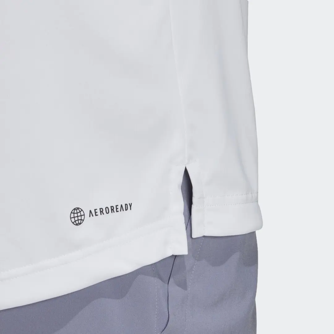 adidas Performance Club 3-Stripes Tennis Poloshirt S - Wit - afbeelding 6 van 6