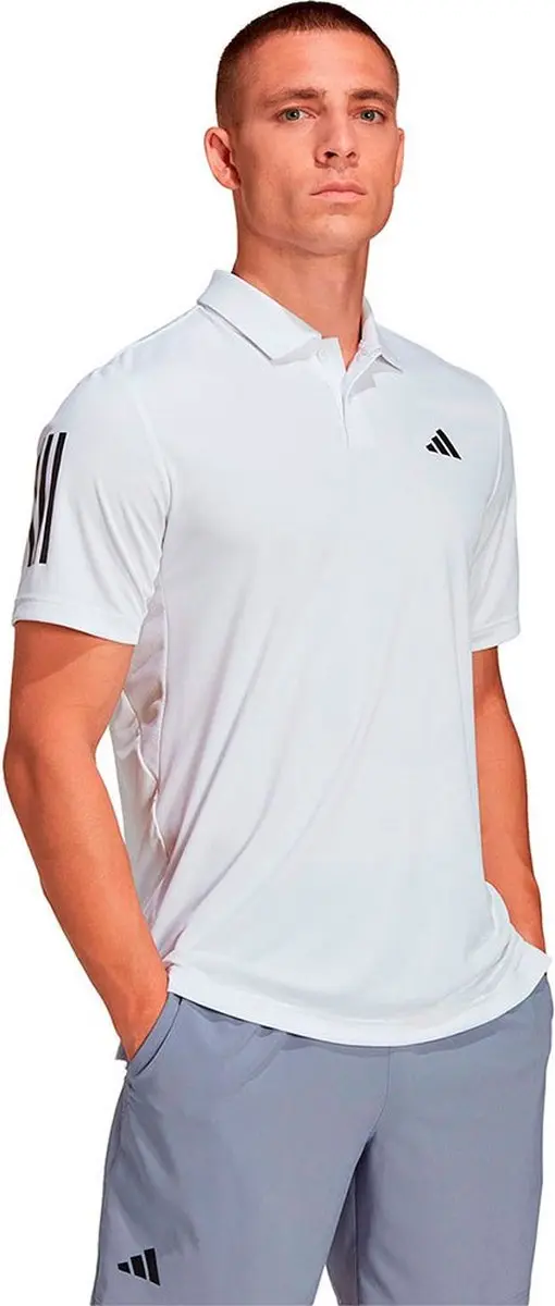 adidas Performance Club 3-Stripes Tennis Poloshirt S - Wit