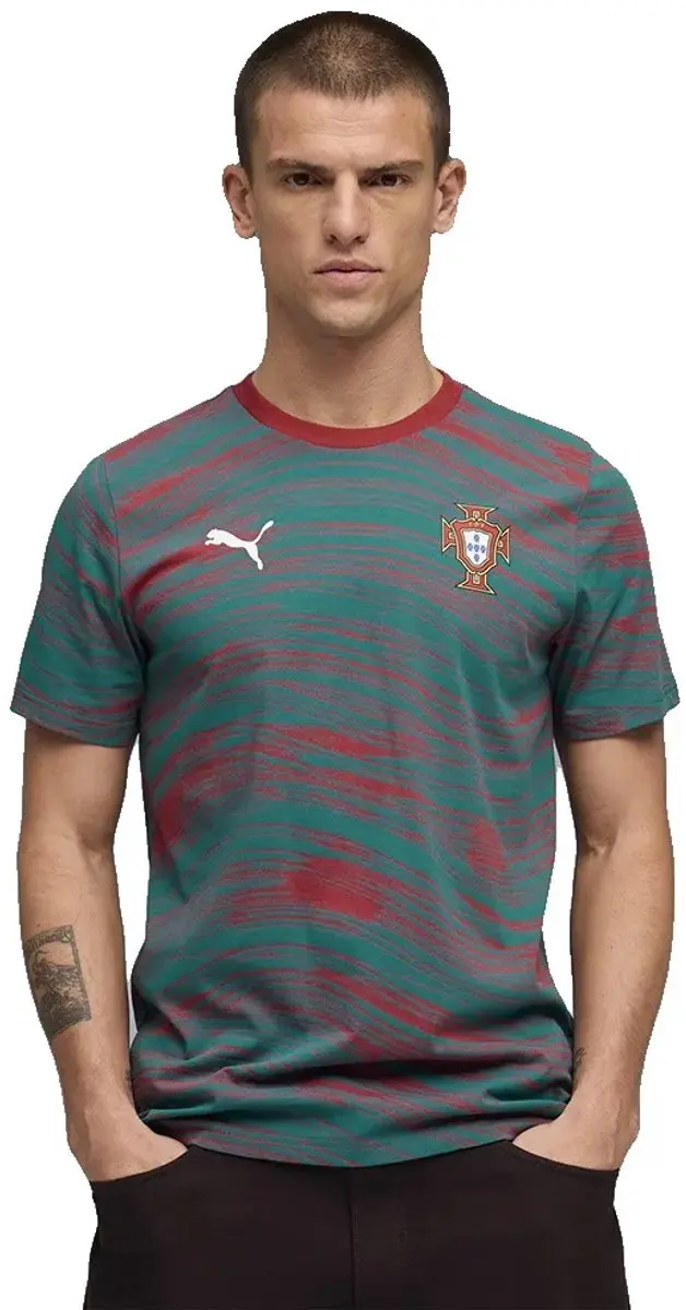PUMA Portugal Ftblculture AOP T-shirt - Groen - S