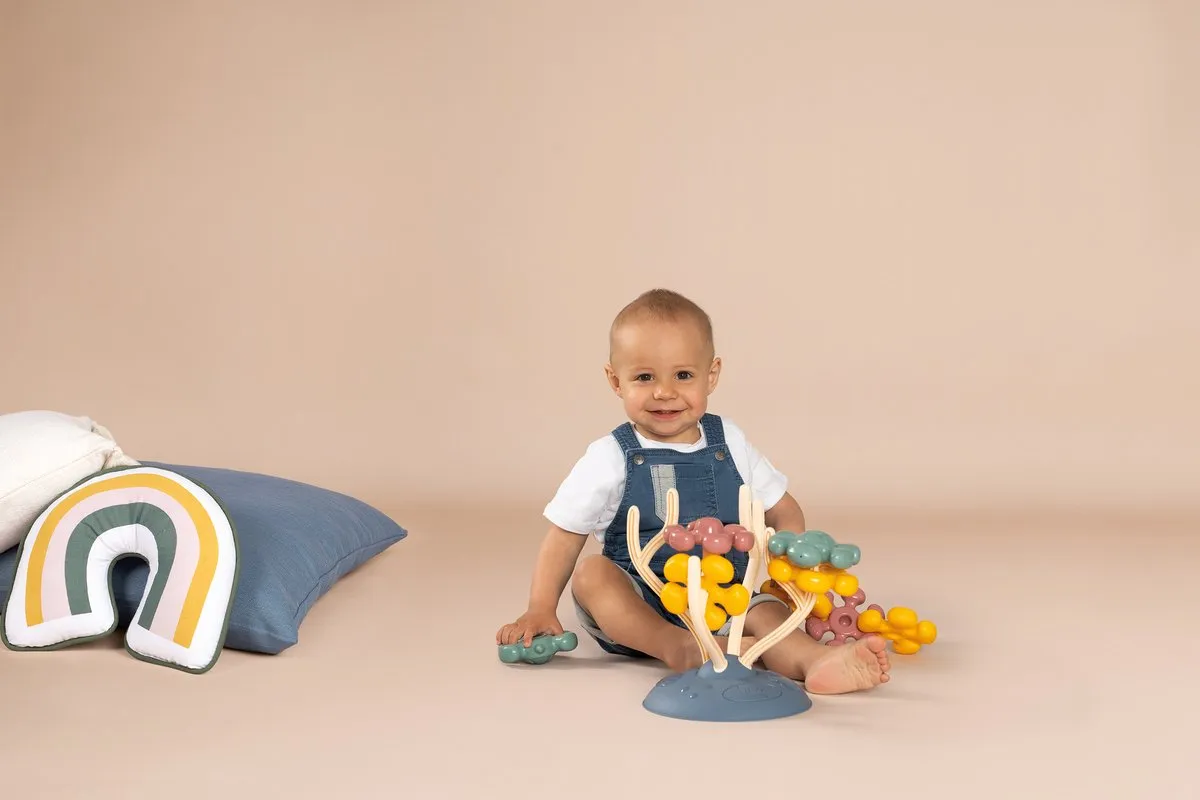 Smoby Little Coral Constructiespel - 8 Figuren - 9 Stukken - Blauw/Geel/Roze/ Groen