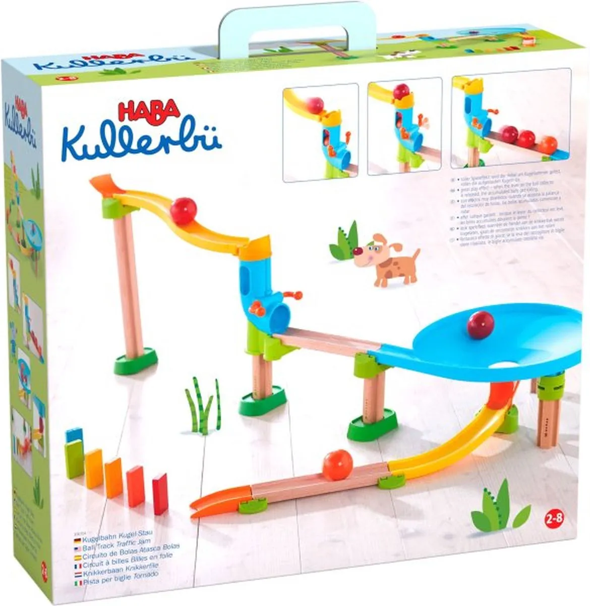 HABA Kullerbü Knikkerbaan Basisdoos - 34-delig