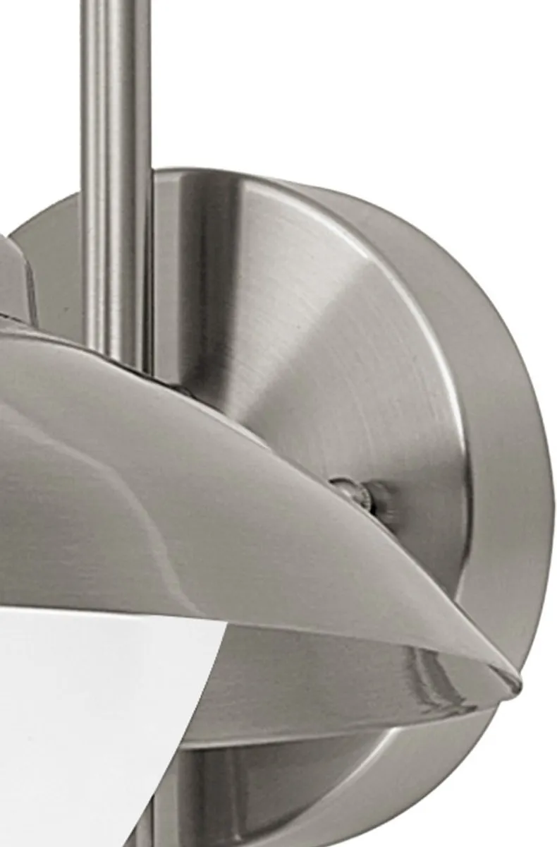 Eglo Sidney Wandlamp E27 - 37,5 cm - RVS - Wit