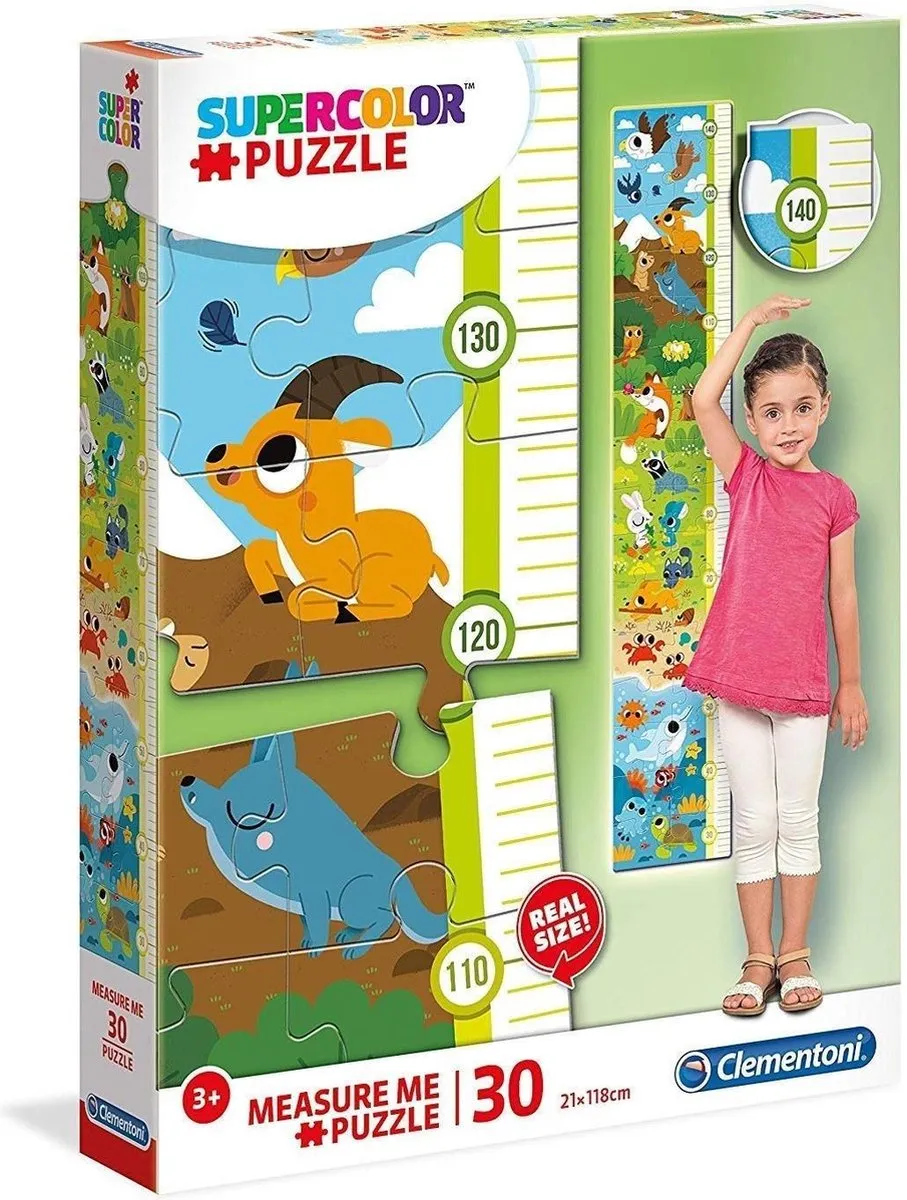 Clementoni Supercolor Measure Me Kinderpuzzel 35 Stukjes
