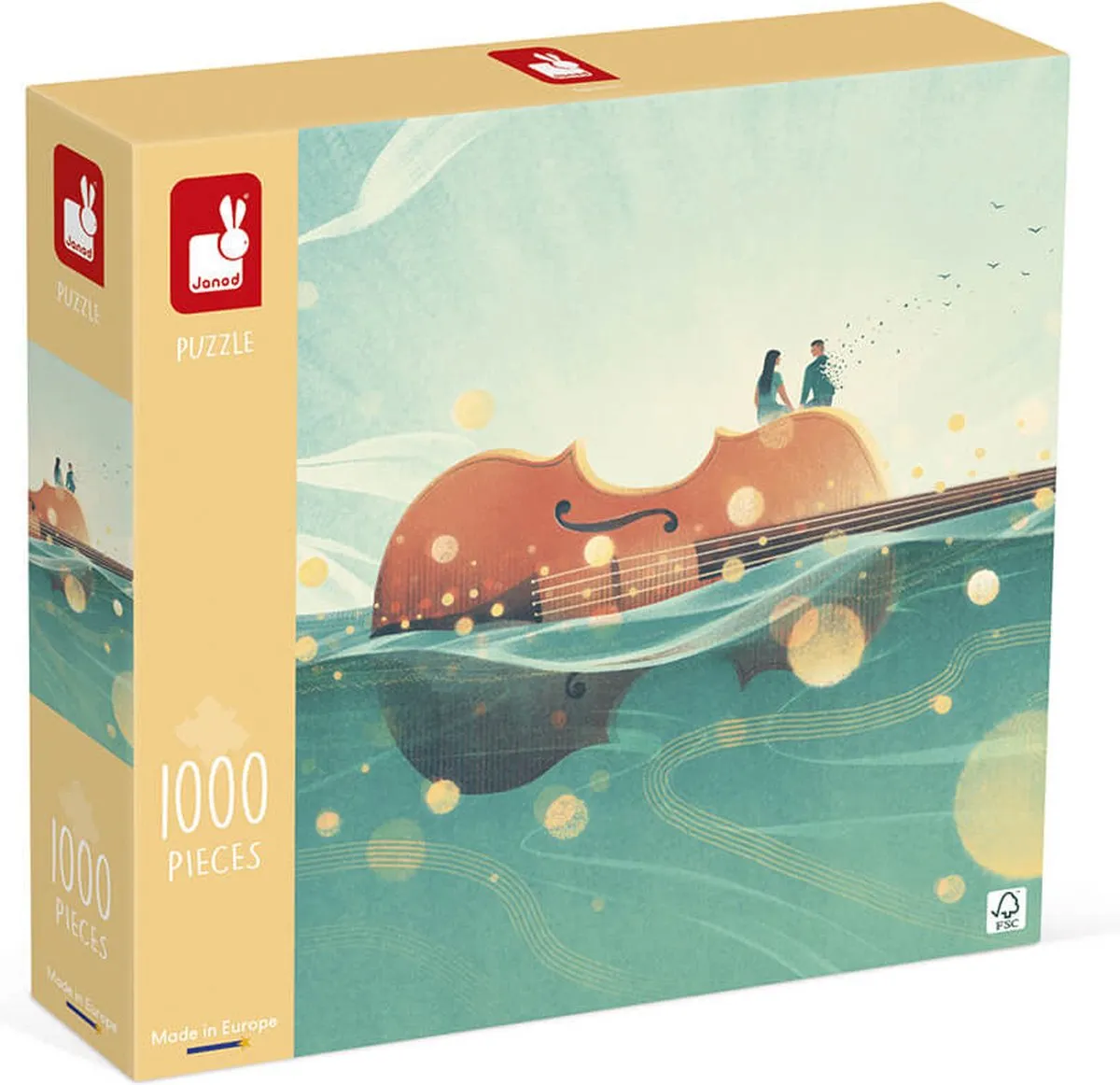 Janod Kidult Puzzel De Reizende Viool 1000 Stuks - J02513