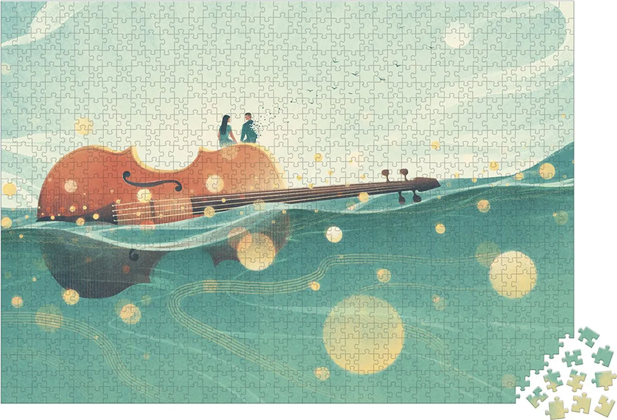 Janod Kidult Puzzel De Reizende Viool 1000 Stuks - J02513