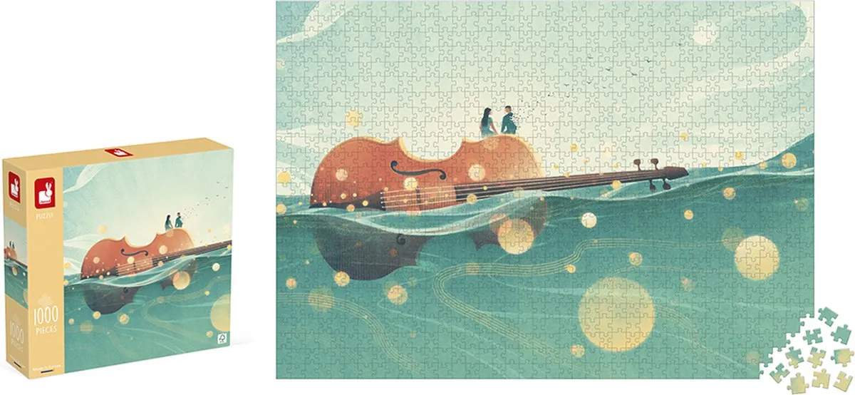 Janod Kidult Puzzel De Reizende Viool 1000 Stuks