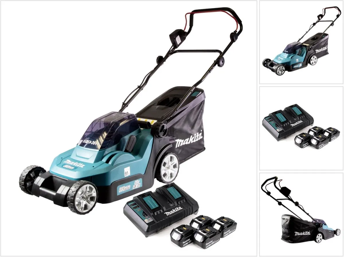 Makita DLM432PT4 Accu Grasmaaier 43cm