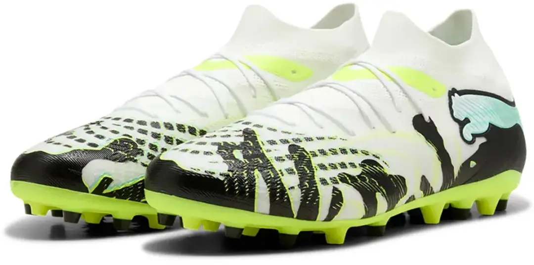 PUMA Future 9 Match Creativity Mg Voetbalschoenen 40 - Mint Jelly