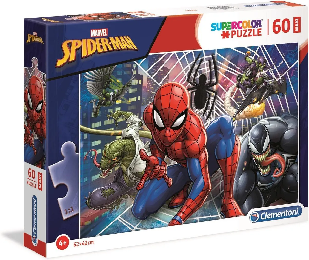 Clementoni Spider-Man Maxi Puzzel 75 Stuks - Multicolor