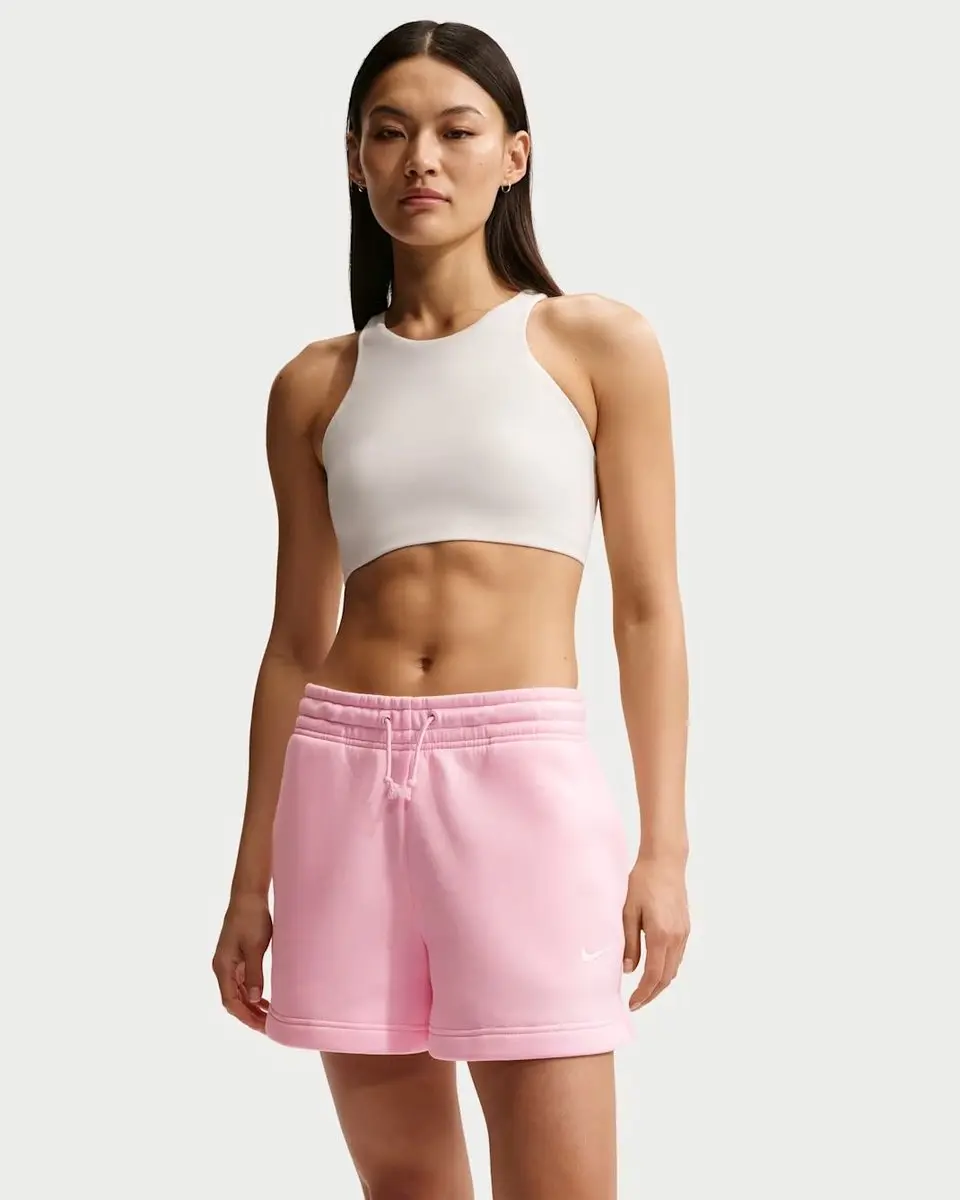 Nike Sportswear Phoenix Fleece Short Dames - Rood S