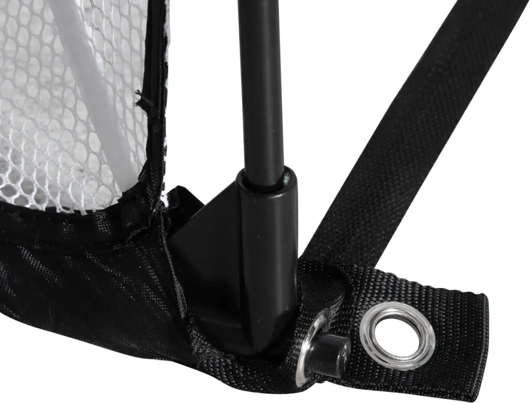Homcom Voetbaldoelnet 247x203x201.5cm - Zwart
