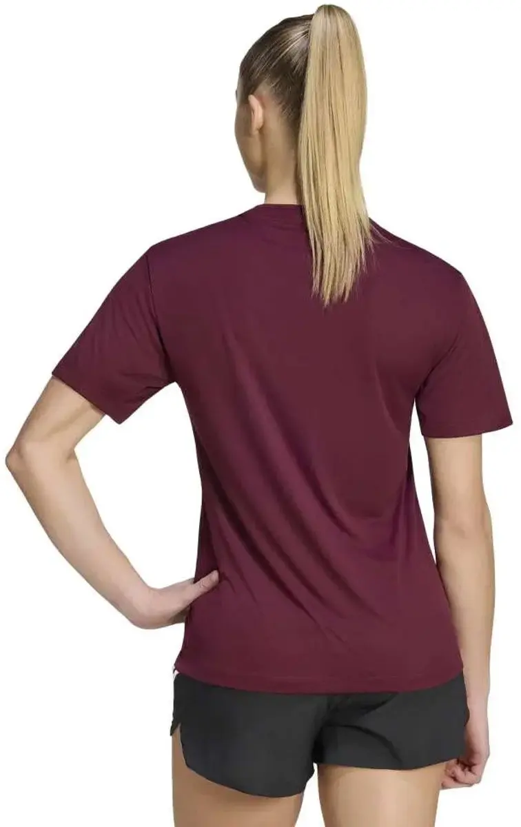 Adidas Essentials Running Shirt KG3229 - Maat L - Donkerrood