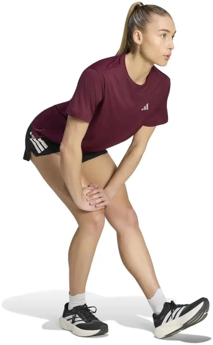 Adidas Essentials Running Shirt KG3229 - Maat L - Donkerrood