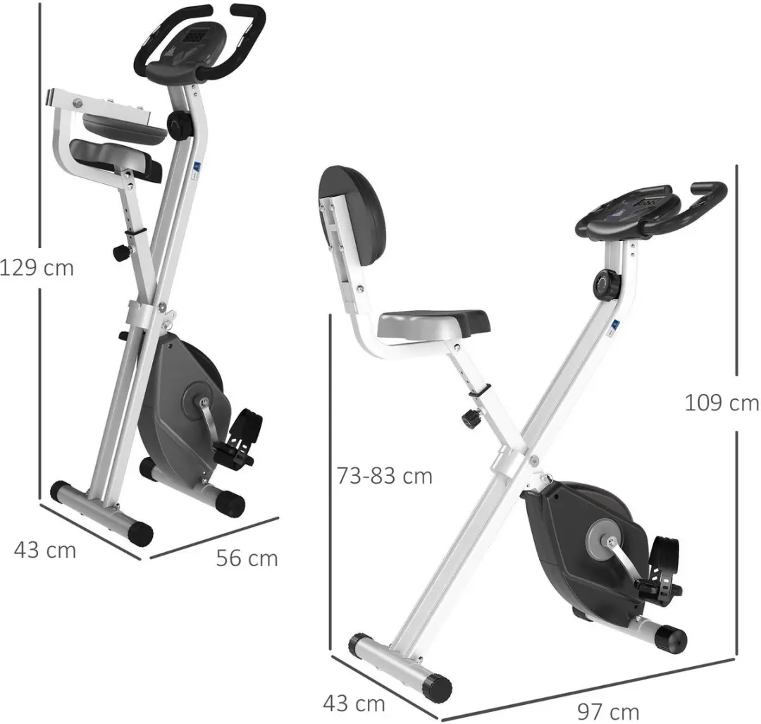 Homcom Magnetische Hometrainer - 8 Niveaus