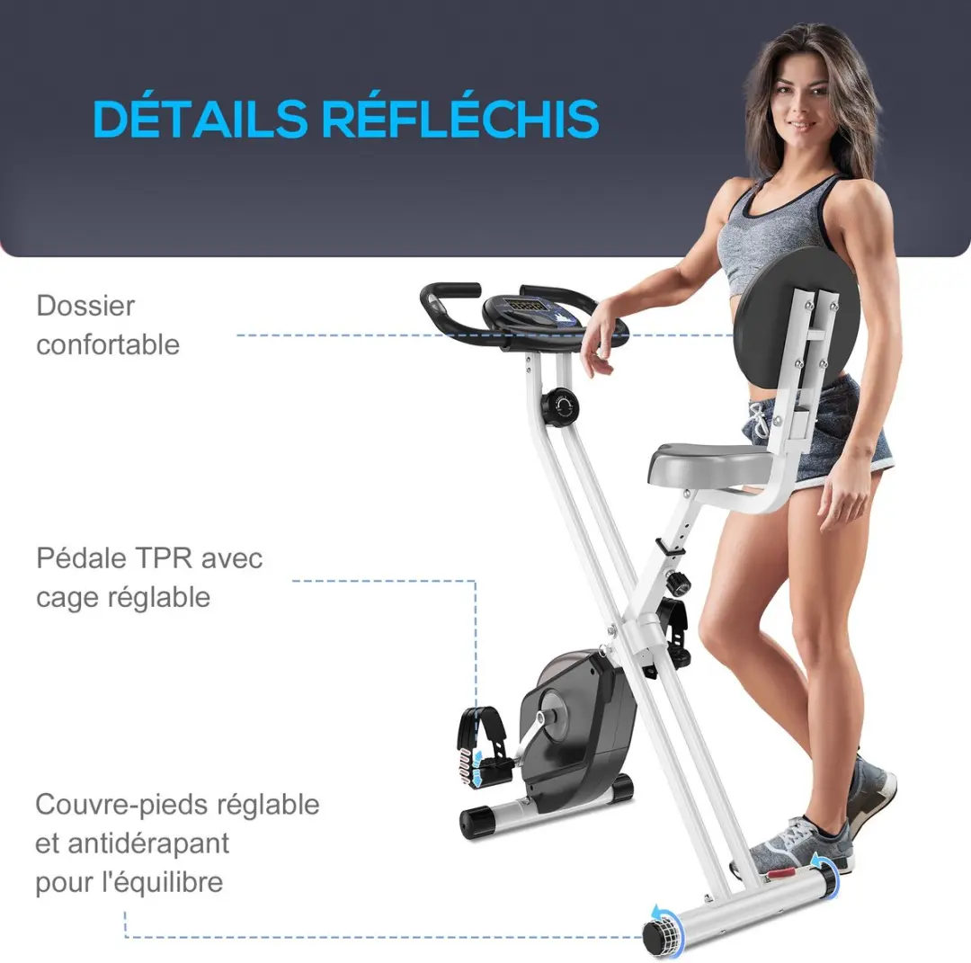 Homcom Magnetische Hometrainer - 8 Niveaus