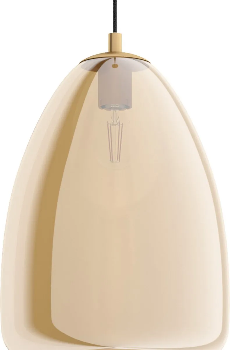 Eglo Alobrase Hanglamp E27 - Ø30cm - Geelkoper/Amber