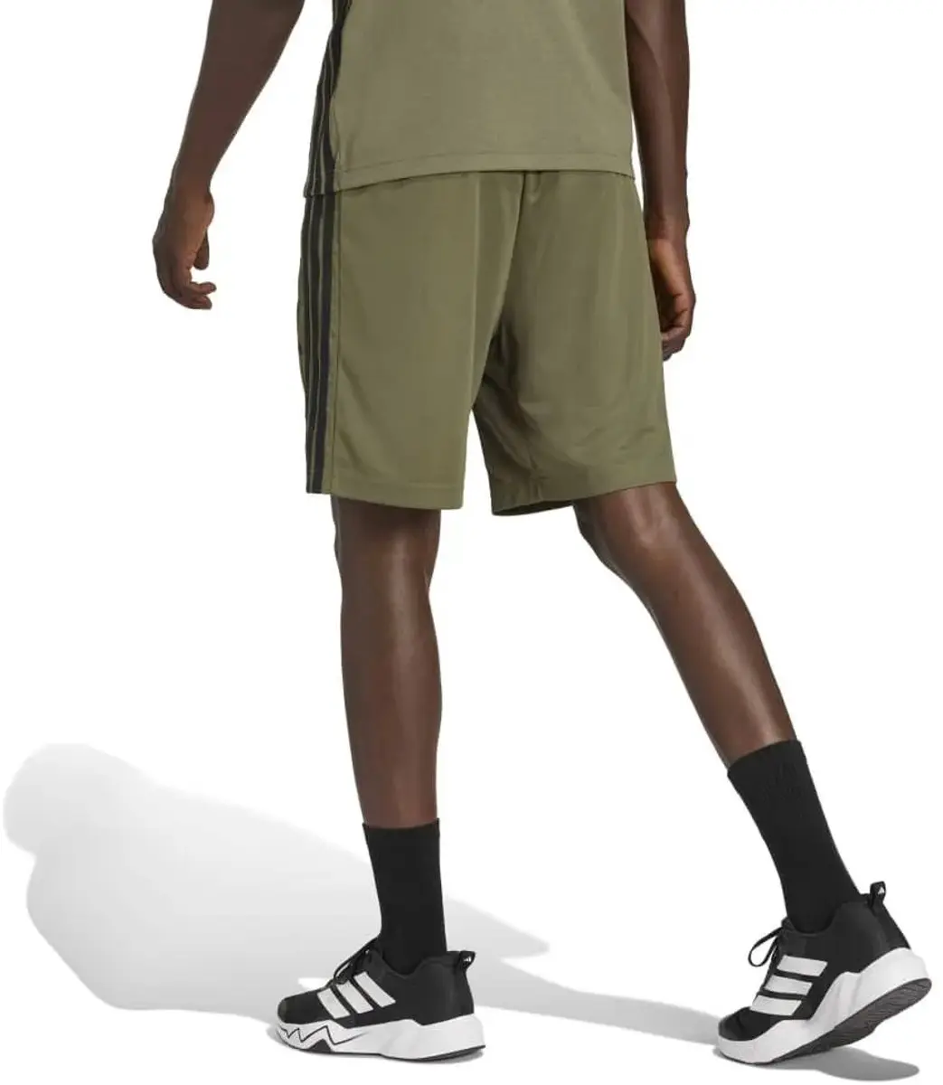 adidas Workout Essentials Base 3 Stripes Korte Broek - L - Olive Strata