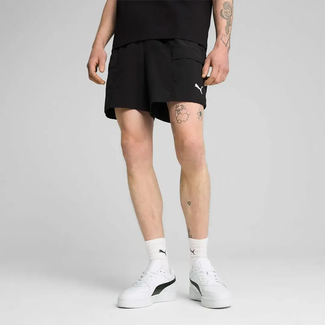 PUMA WARDROBE ESS Relaxed Cargo Shorts M - Puma Black