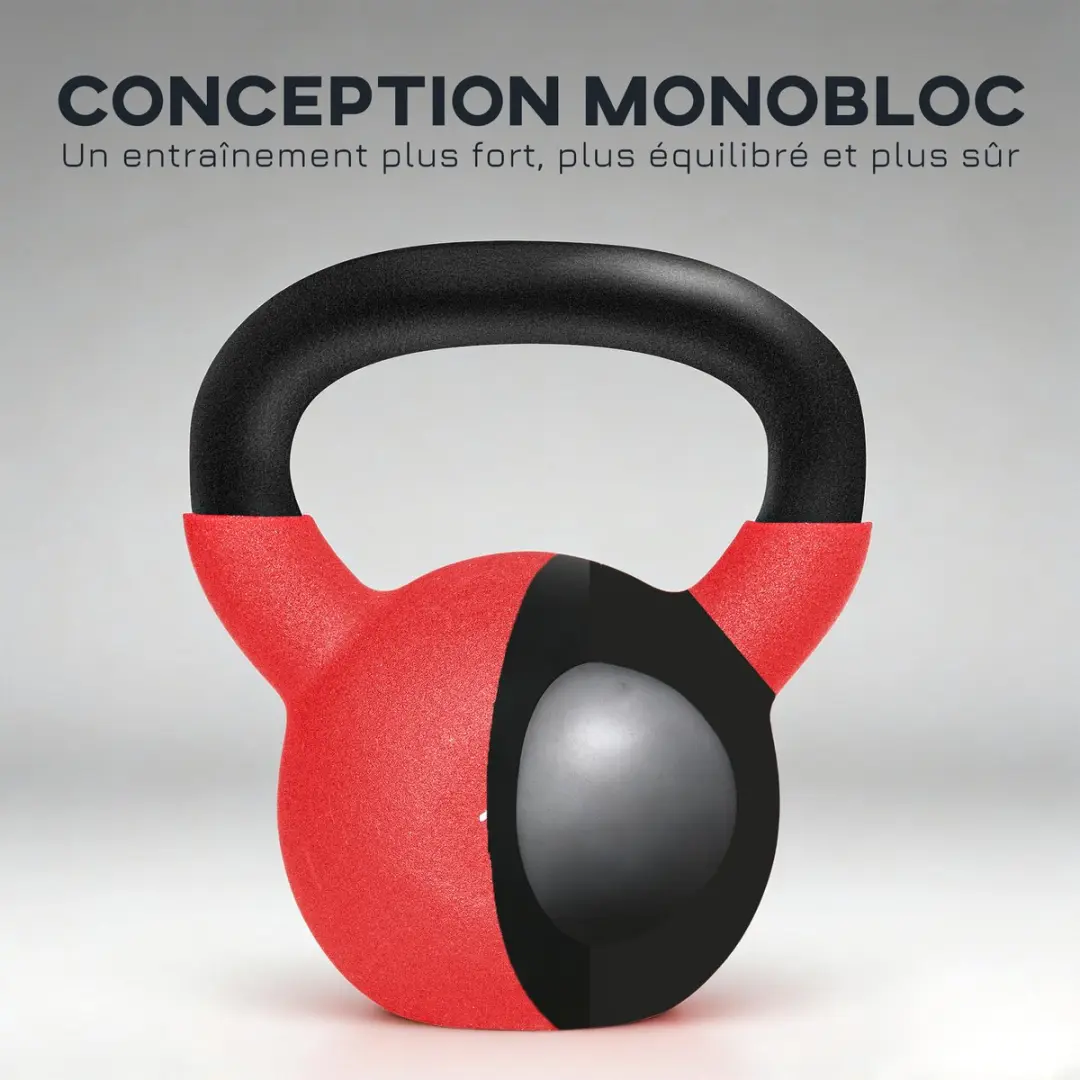 Homcom Kettlebell 19x12x22cm - Rood