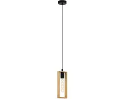 Eglo Littleton Hanglamp E27 - 6 Lichtpunten - Zwart/Bruin
