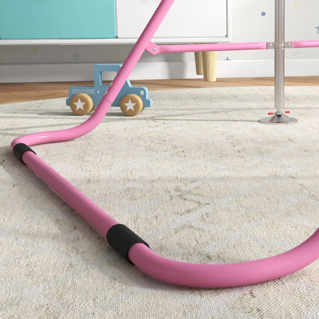 Homcom Kindergymnastiekstang Roze - 154x106cm