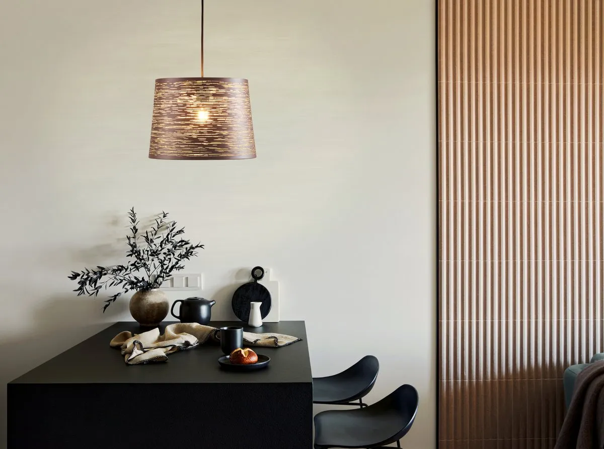 Eglo Segezia Hanglamp E27 Ø35cm - Mokka/Goud - afbeelding 6 van 6