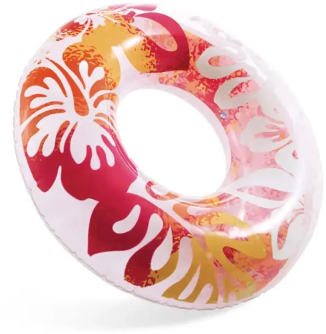Intex Fashion Roze Zwemring Bloemen 91cm