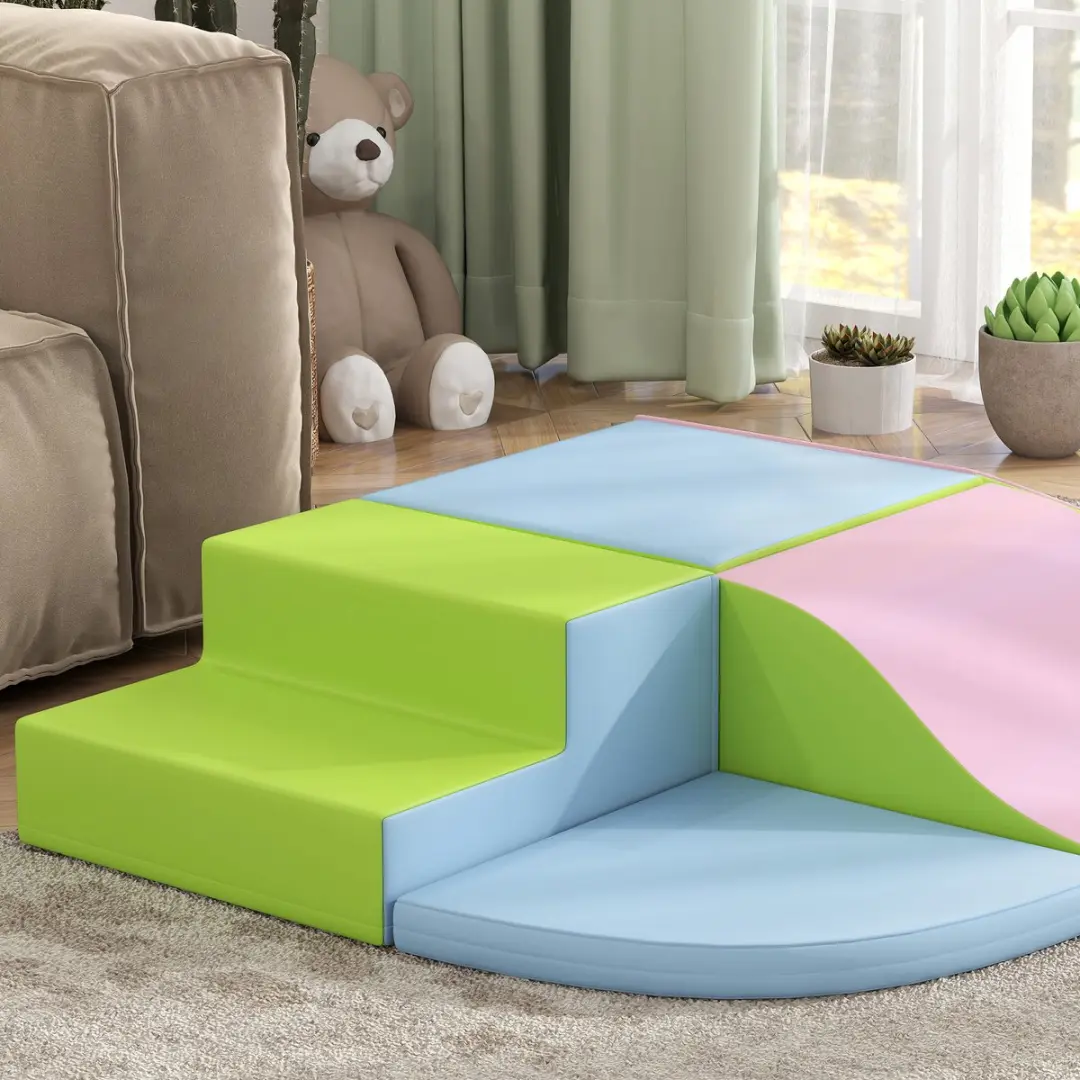 Homcom Kids Soft Play Set 150x100x24cm - 6-delig - Polyurethaan