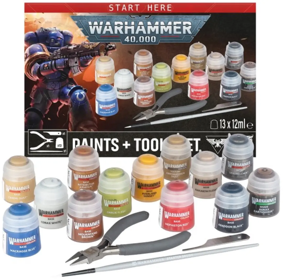 Games Workshop Warhammer 40K Paints + Tools Set 60-12