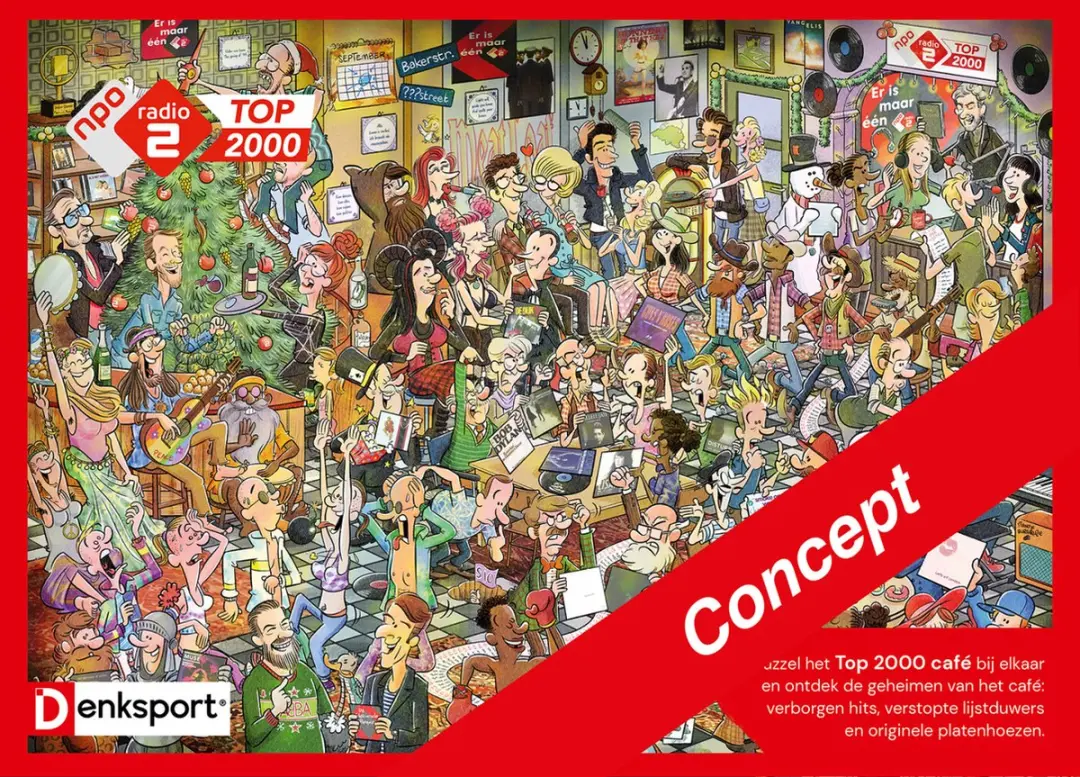 Denksport Top 2000 Legpuzzel 1000 Stuks - Multicolor
