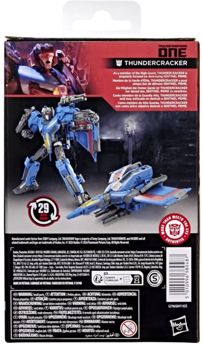 Hasbro Transformers Studio Series Thundercracker HASG2196 - 13cm Actiefiguur - Multi