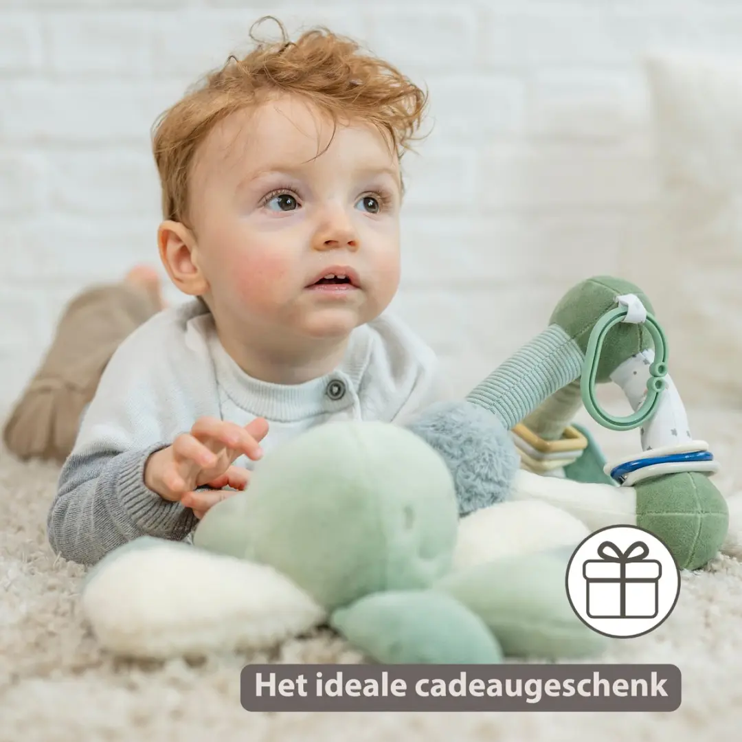 Nattou Lapidou Zachte Activiteitenpiramide - 20cm - Lindegroen
