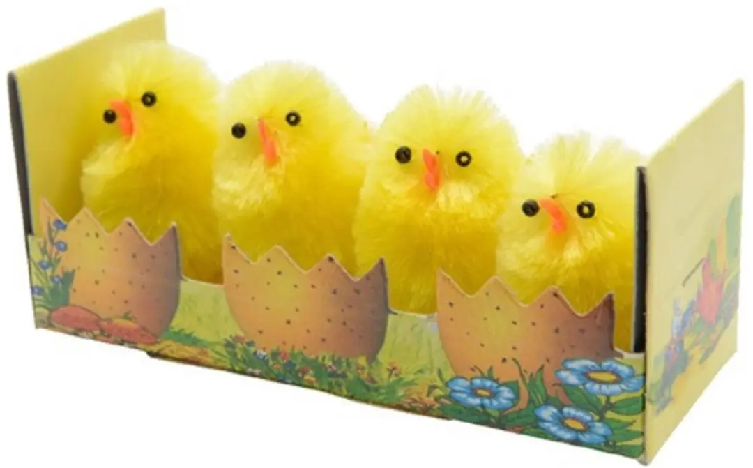 Decoris Mini Kuikentjes 16 Stuks - Geel