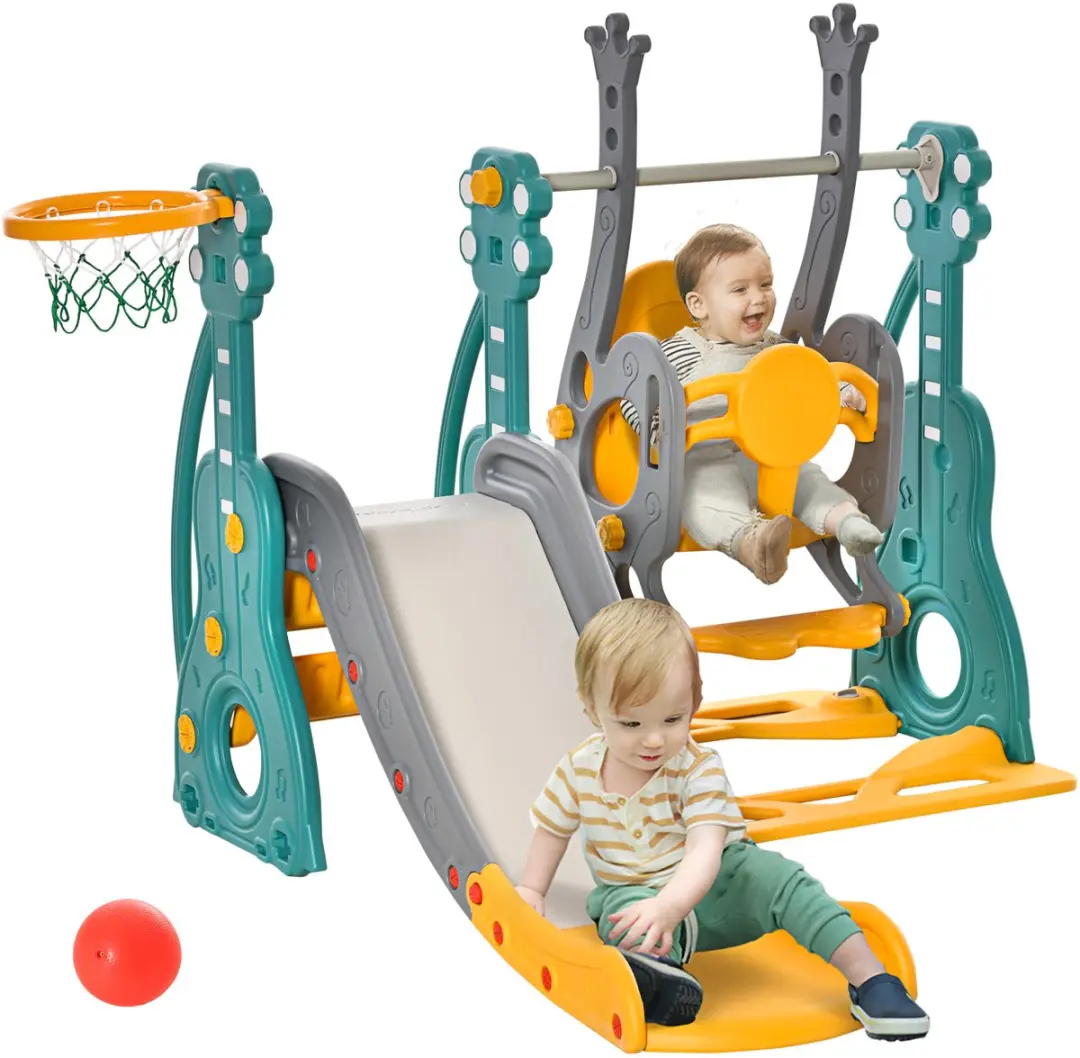 Homcom Kinderschommel Glijbaancombinatie 152x149x107cm