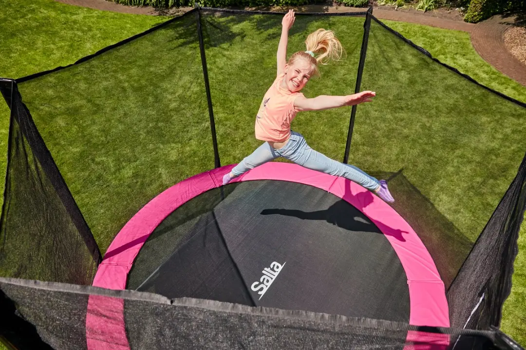 Salta Combo Trampoline 251cm - Roze - Veiligheidsnet