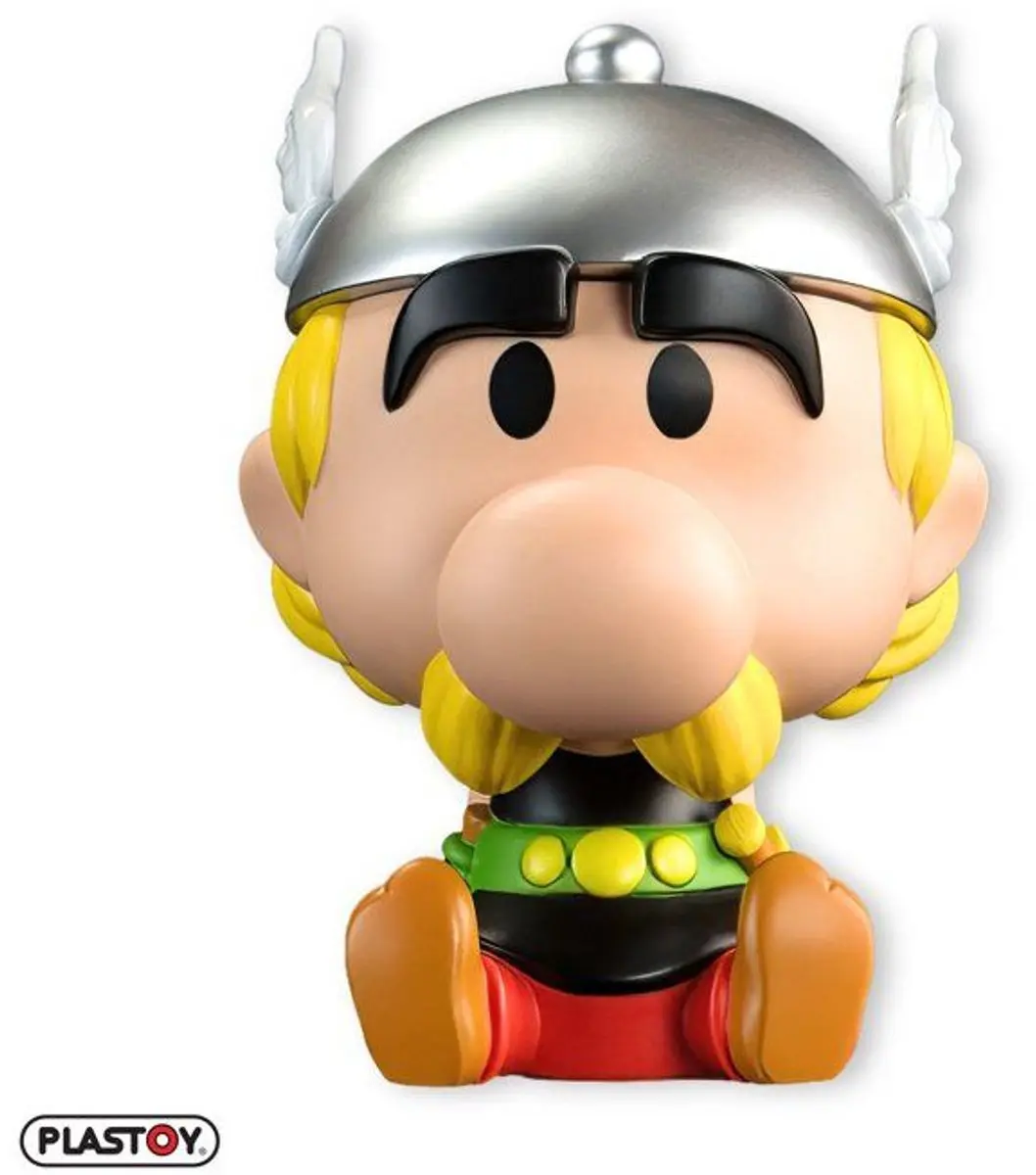 Plastoy Chibi Asterix Spaarpot - Groen/Wit 14cm