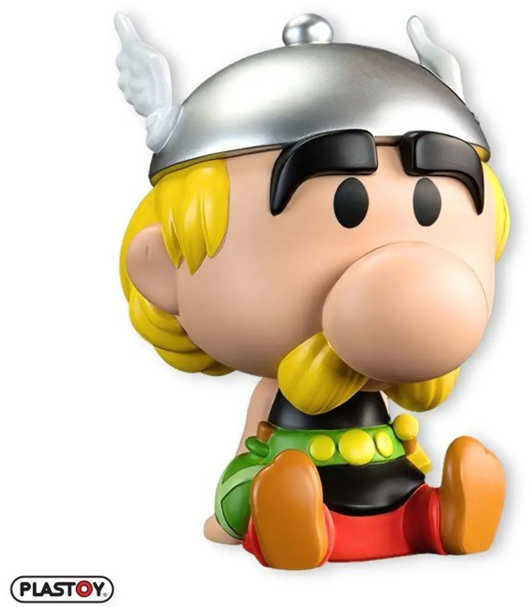 Plastoy Chibi Asterix Spaarpot - Groen/Wit 14cm