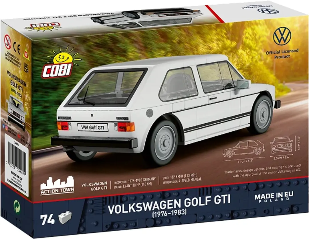 Cobi Volkswagen Golf GTI 1976-1983 - 68 Onderdelen