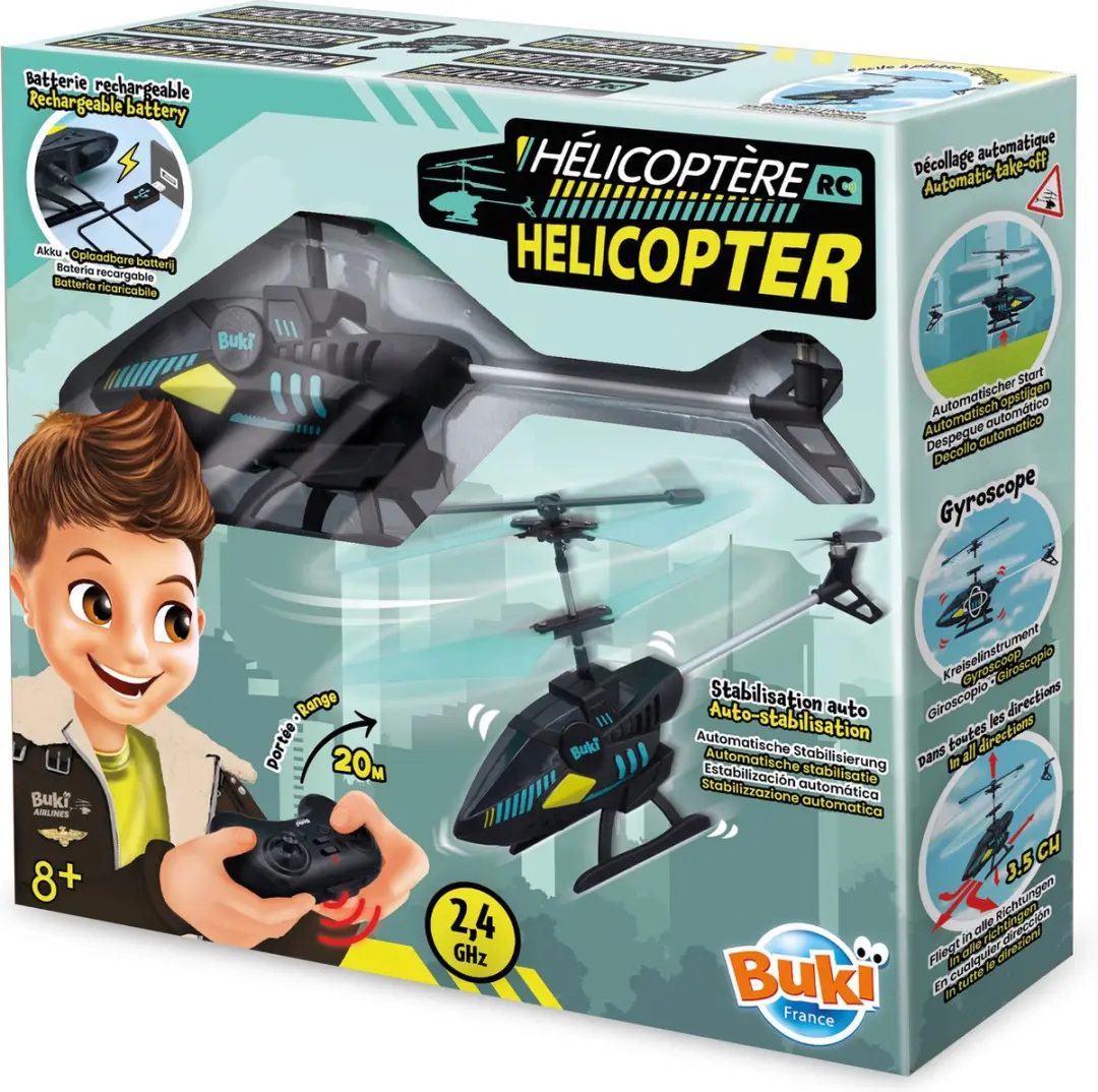 Buki France RC Helikopter 37295 - Zwart - 3x AAA