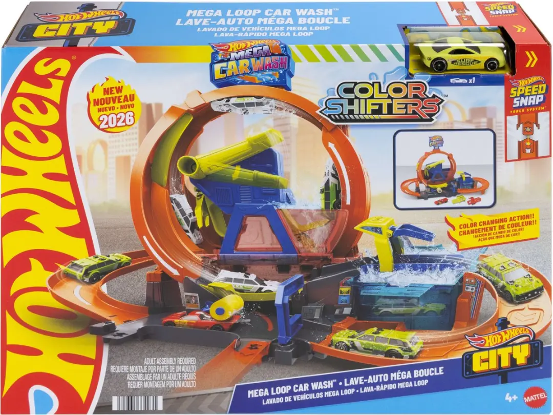 Hot Wheels City Mega Autowasserette JHL97 - Meerkleurig